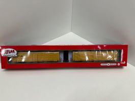 Atlas Modellbahn Güterwagen gelb guter Zustand