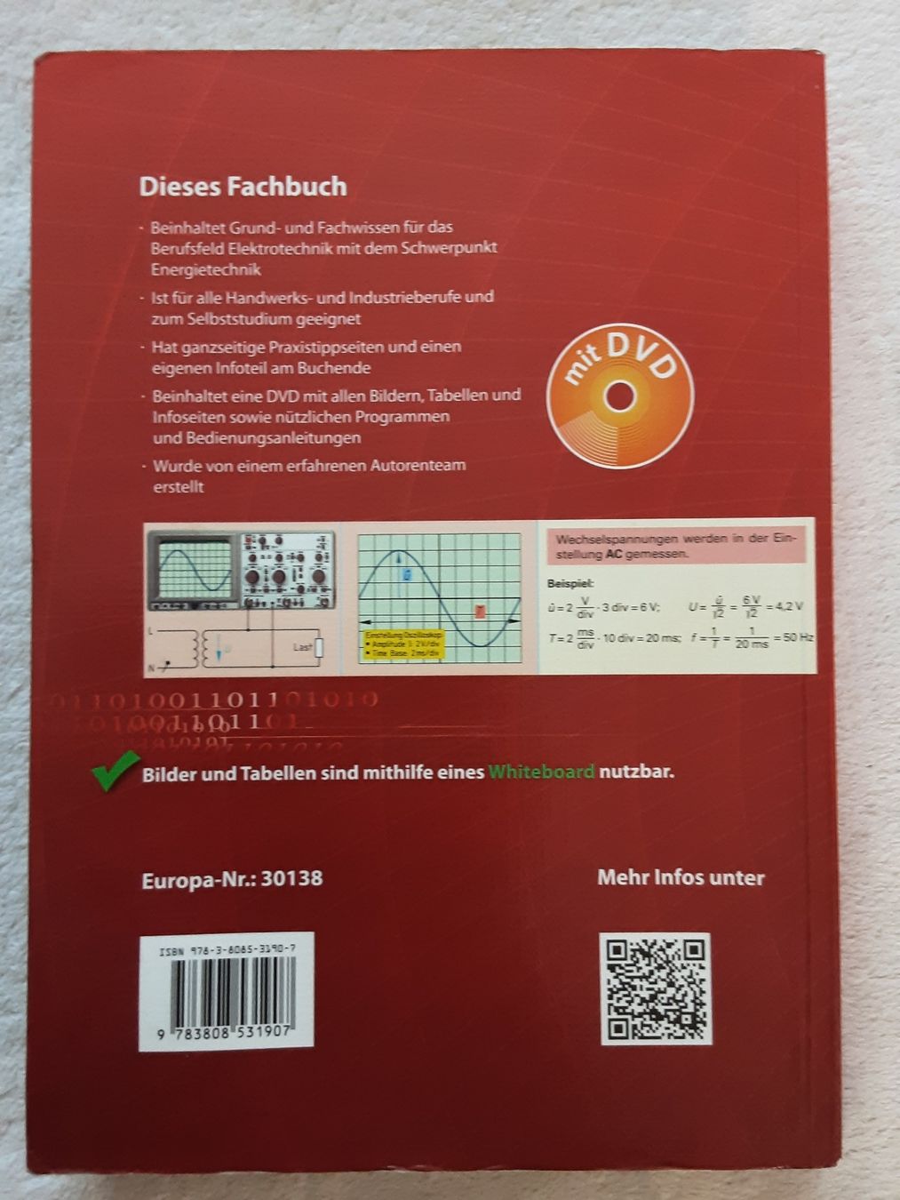 Libri: Fachkunde Elektrotechnik mit DVD, 29. Auflage, – Usato da Altdorf UR venduto da Brandli 1