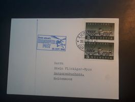 Erste schweiz. Helicopter-Post