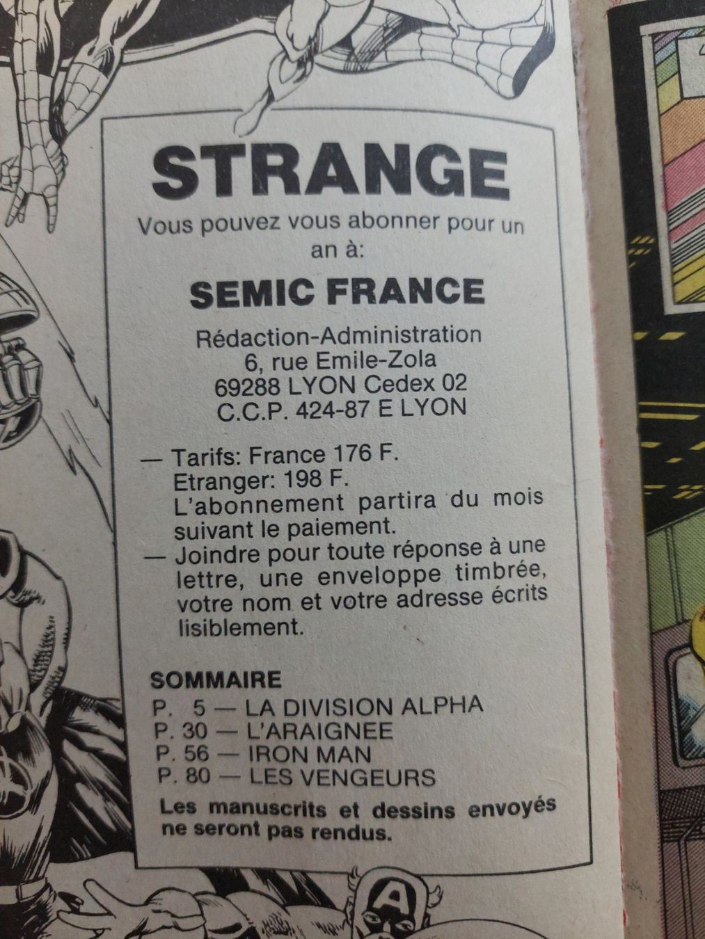 Comics: Strange No 239 Nov. 1989 BE+ – Gebraucht aus Genève von Blu_BD 2