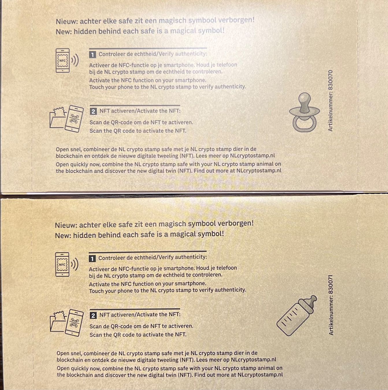 Kryptobriefmarke NL 5.1 Set Safe inkl. Regenbogen und Löwe (Neu und  originalverpackt) in Zug für CHF 600 – mit Lieferung auf Ricardo kaufen