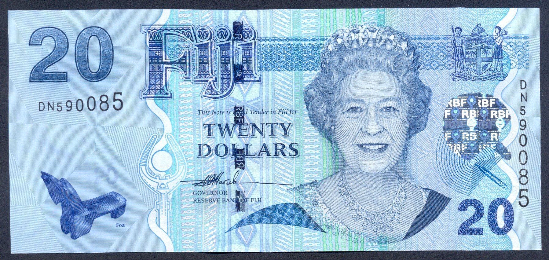 Banconote: Fiji 20 Dollar 2007 P-112a UNC – Nuovo (secondo la descrizione) da Schliern b. Köniz venduto da pizzitaxi