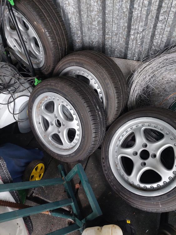 Lot De 4 Roues Jantes + Pneus Super Confort - Citroën CIJ - Rouge