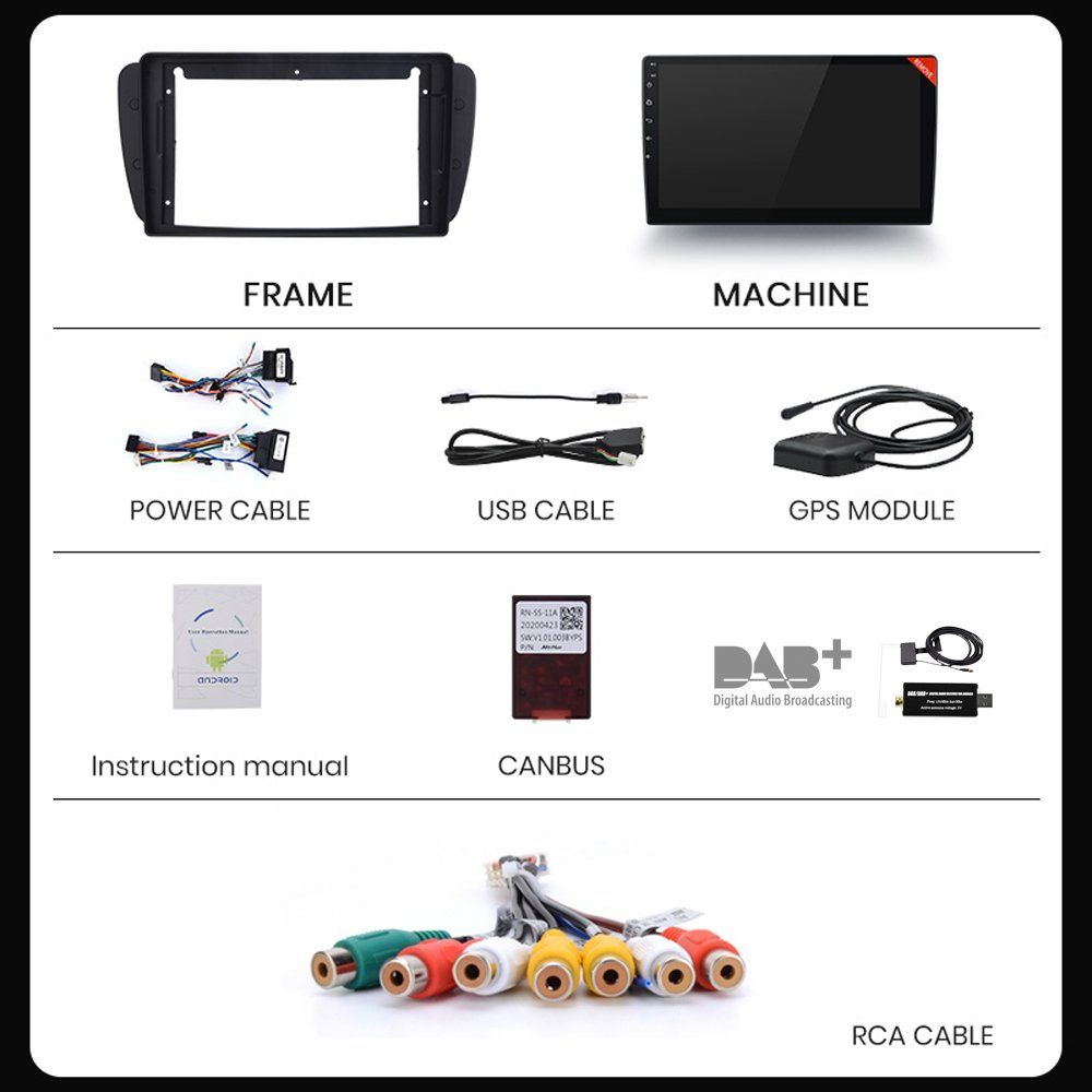 Radio: Seat Ibiza DAB+ Autoradio Carplay Android – Nuovo e nell'imballaggio originale da Chiasso venduto da online.shop 8