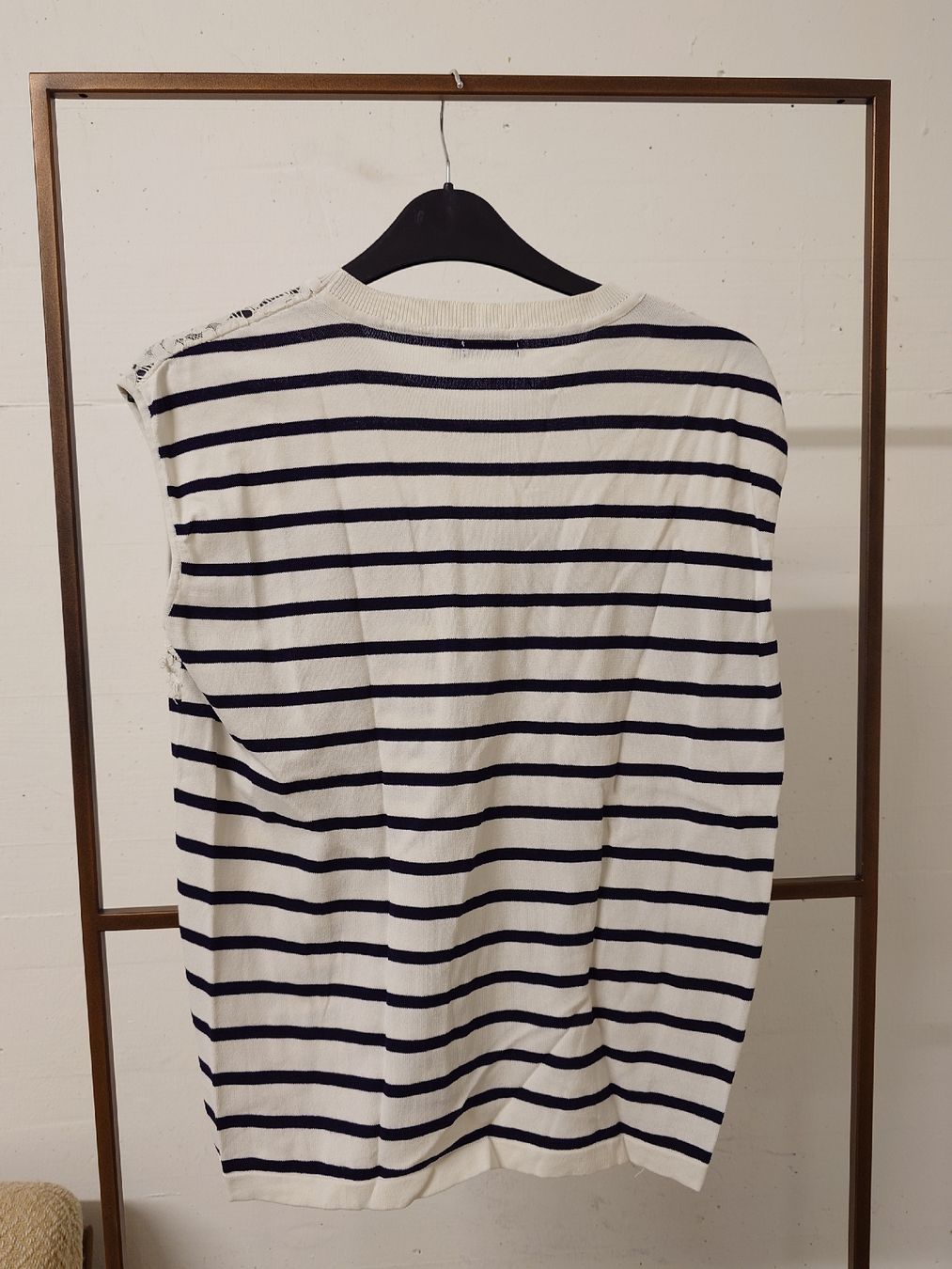 T-shirt: Sommerliches Top, Grösse M, gestreift – Usato da Zürich venduto da E.M. 1