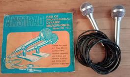 Amstrad paire de microphones dynamiques professionnels DM 70