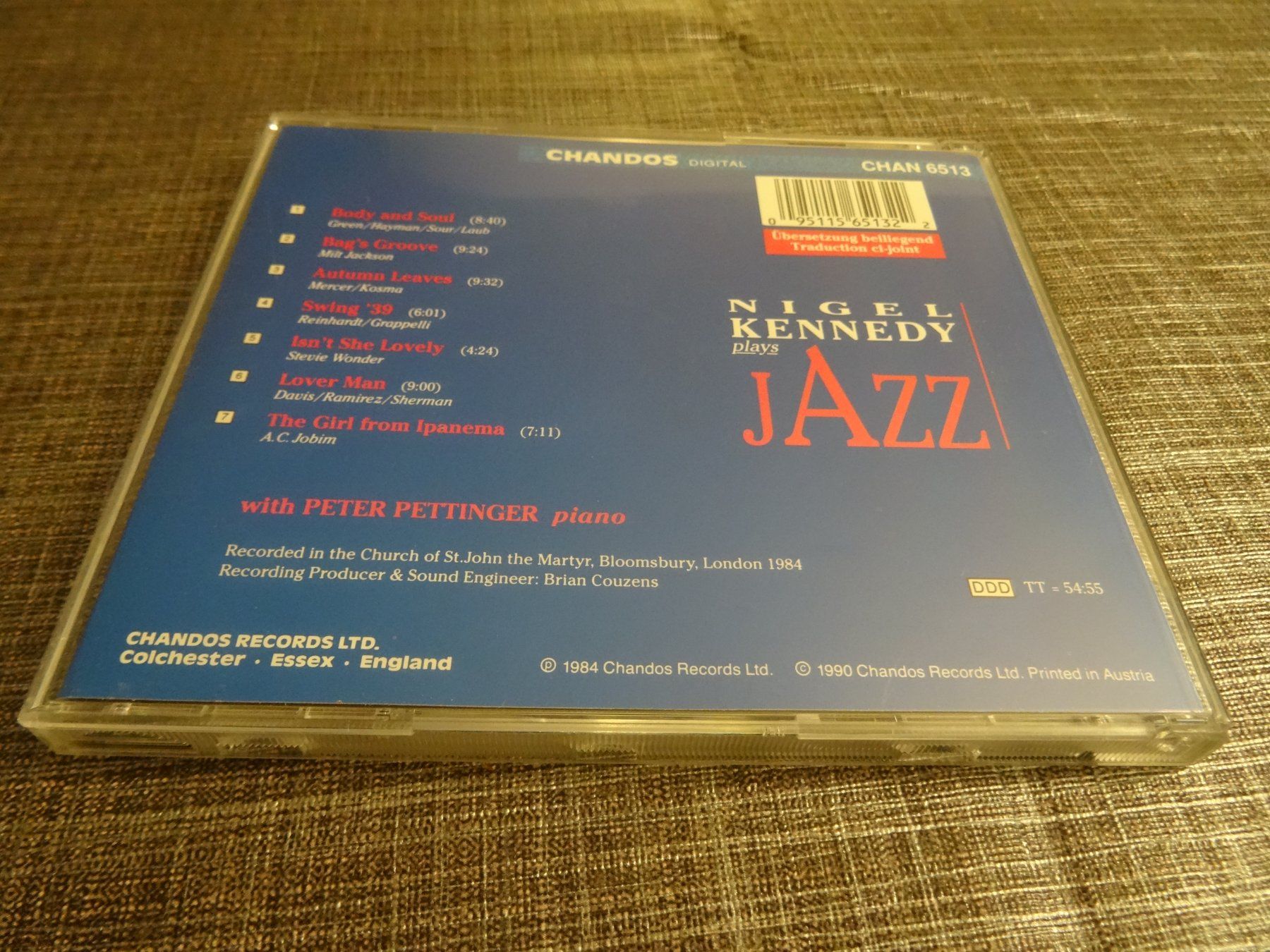 CD: Nigel Kennedy Plays Jazz - CD – Usato da Olten venduto da Disc-Ausverkauf 1