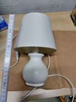 KLEINE TISCHLAMPE KERAMIK E14 KABEL MIT SCHALTER WEISS