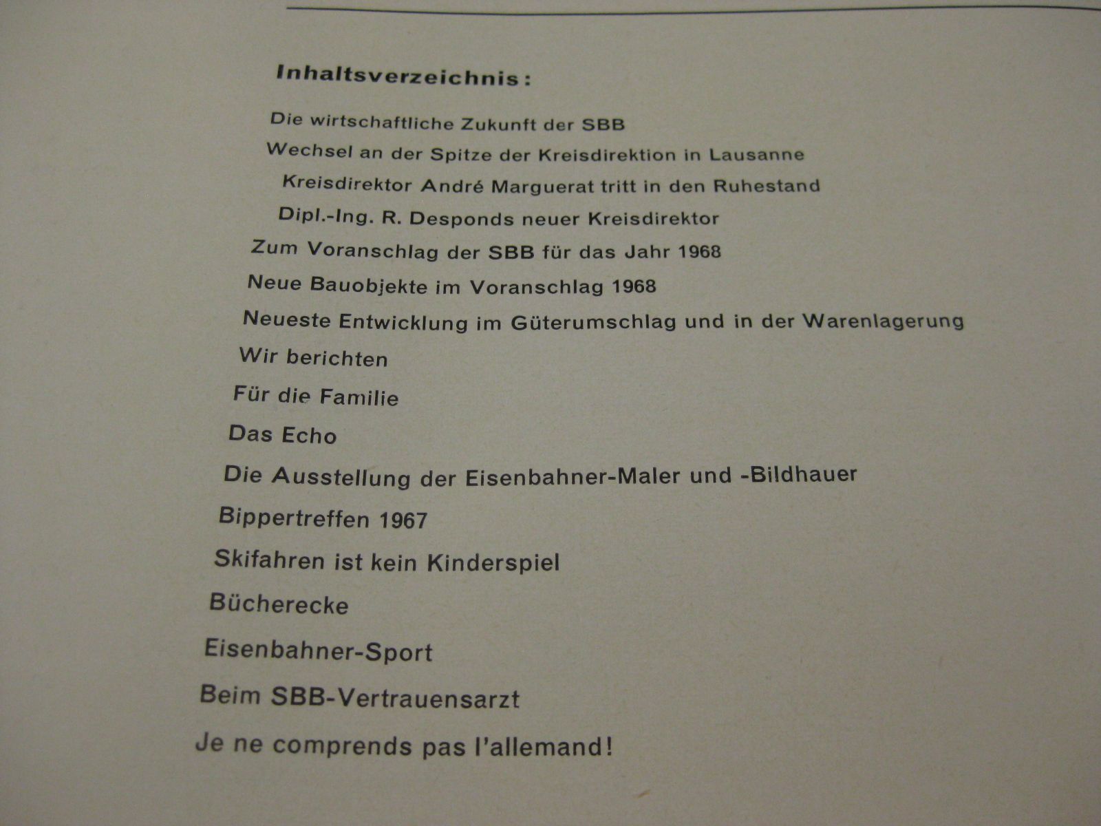 Riviste & Magazine: SBB Nachrichtenblatt 12-1967 – Usato da Malters venduto da Marosko 1