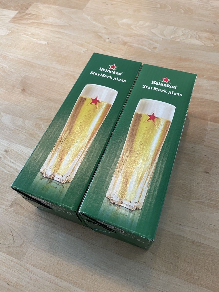 Heineken Gläser: Heineken Biergläser – Neu (gemäss Beschreibung) aus Sursee von Schriftgestalter 3