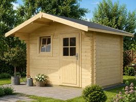 Massivholz-Gartenhaus WEKA