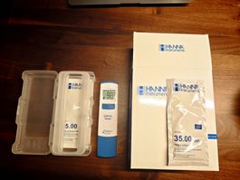 HANNA Salinity Tester HI98319 + 22x Kalibrierlösung CHF 154.