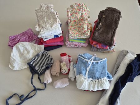 süsses Kleiderpaket Gr. 62, wheat, hust&claire, Petit Bateau