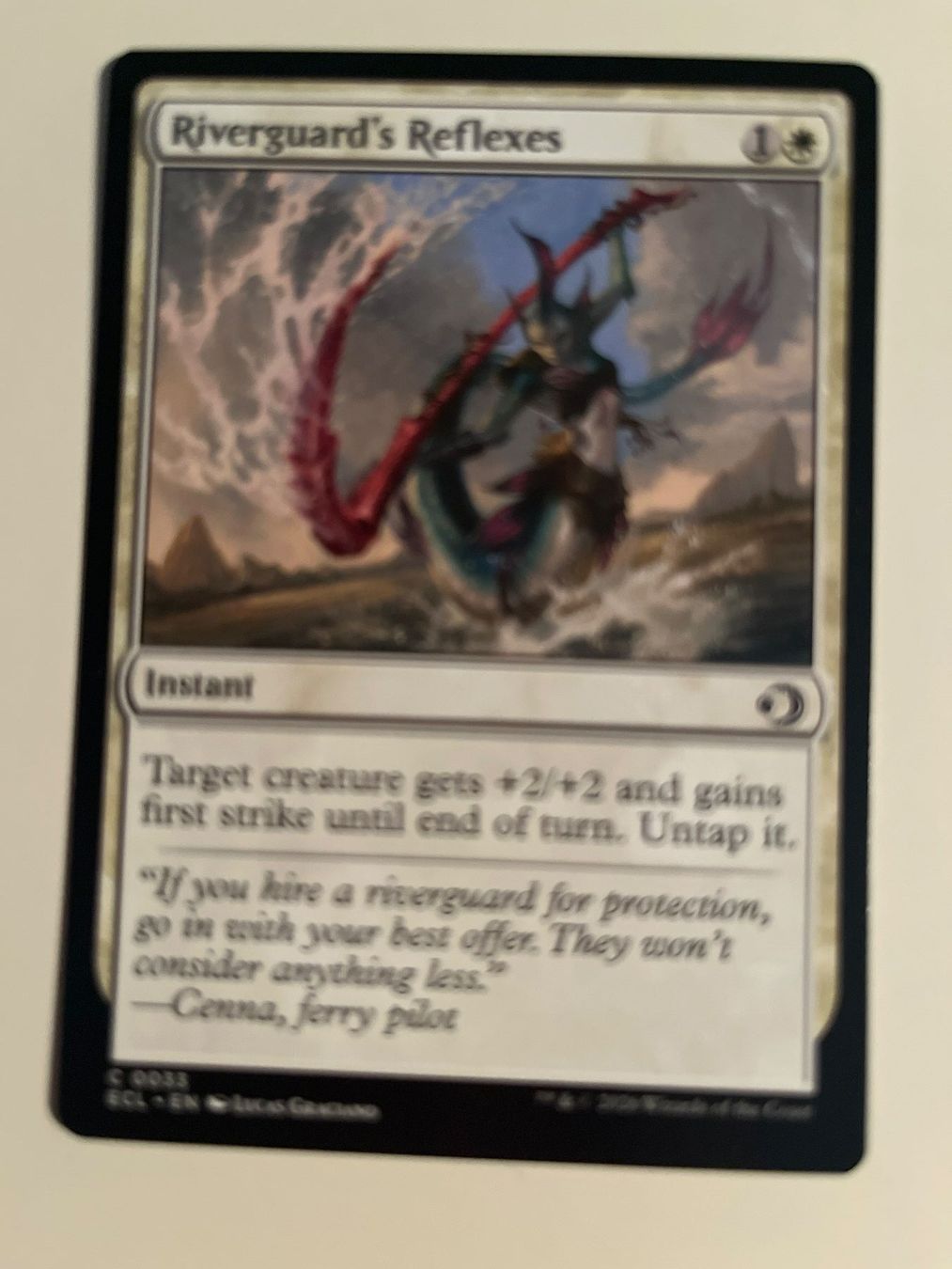 Magic The Gathering Carte collezionabili: 1 x Riverguard's Reflexes - Magic: The Gathering - MtG – Usato da Kriens venduto da Shadi1980