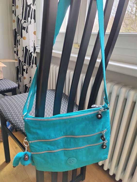 Leg Avenue Fell-Handgelenk-Armband Mit Tasche – Türkis, Flauschig & Stylisch