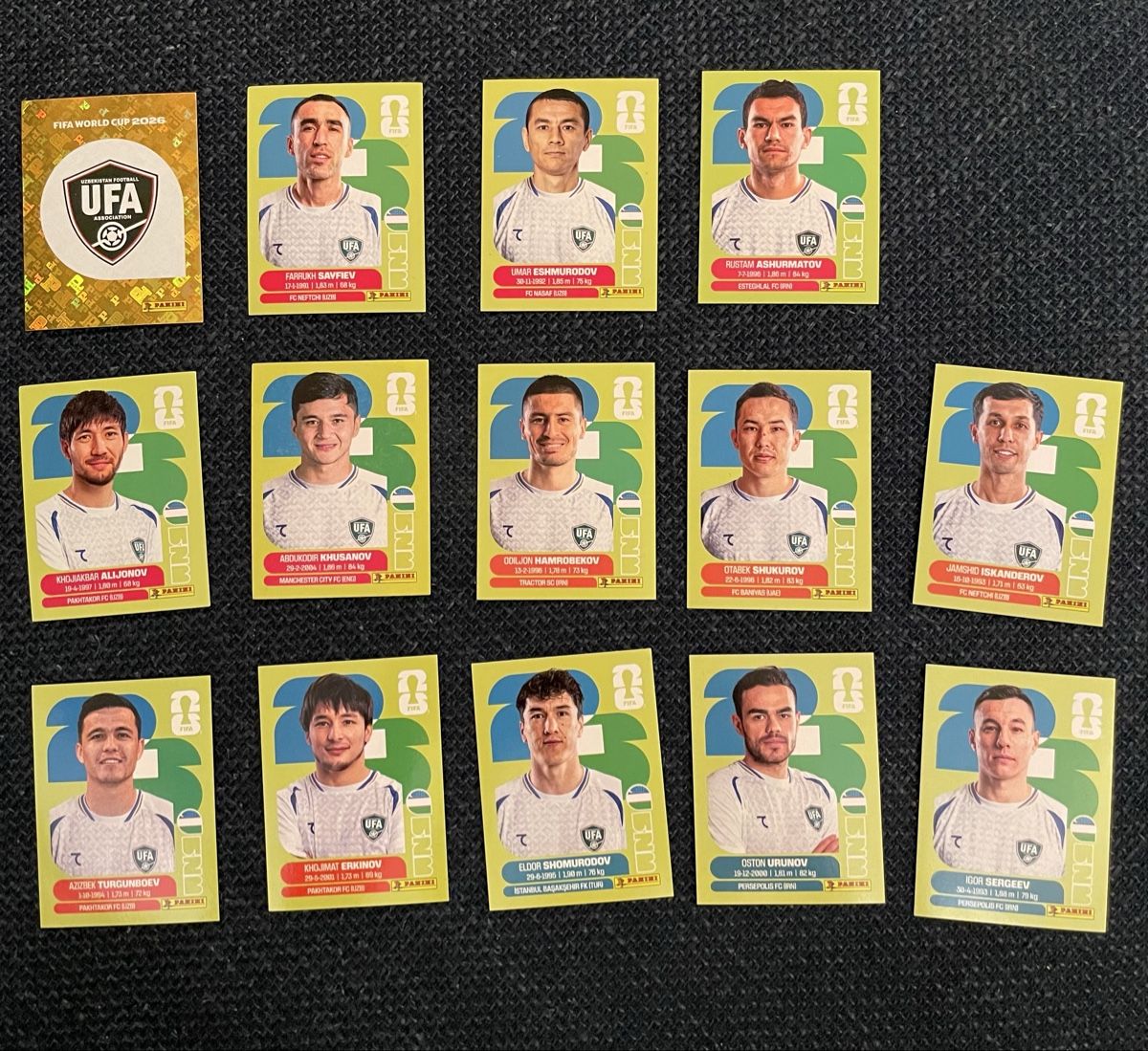 Panini Carte collezionabili: Panini Usbekistan UZB – Nuovo (secondo la descrizione) da Zürich venduto da zambokri