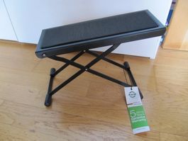 Fuss-Stuhl für Gitarristen K&M, schwarz NEU