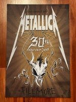 Metallica Poster Fillmore 30th anniversary 05.12.2011
