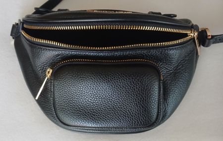 NEW MICHAEL KORS LEDER MARSUPIO schwarz