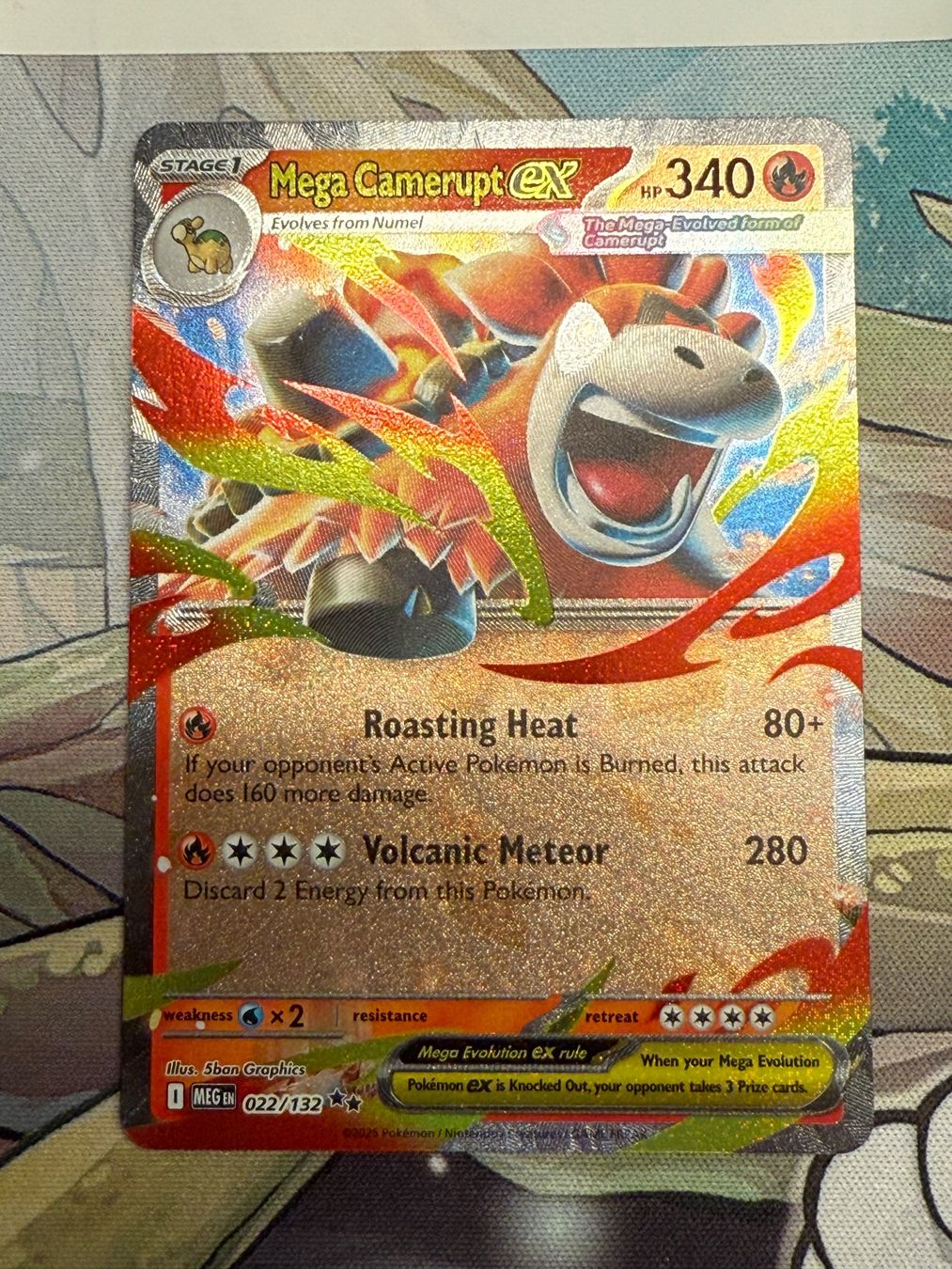 Pokémon Carte collezionabili: 022/132 mega Camerupt ex EN pokemon mega evolution 2025 mint – Nuovo (secondo la descrizione) da Niederweningen venduto da rimicanardo 1