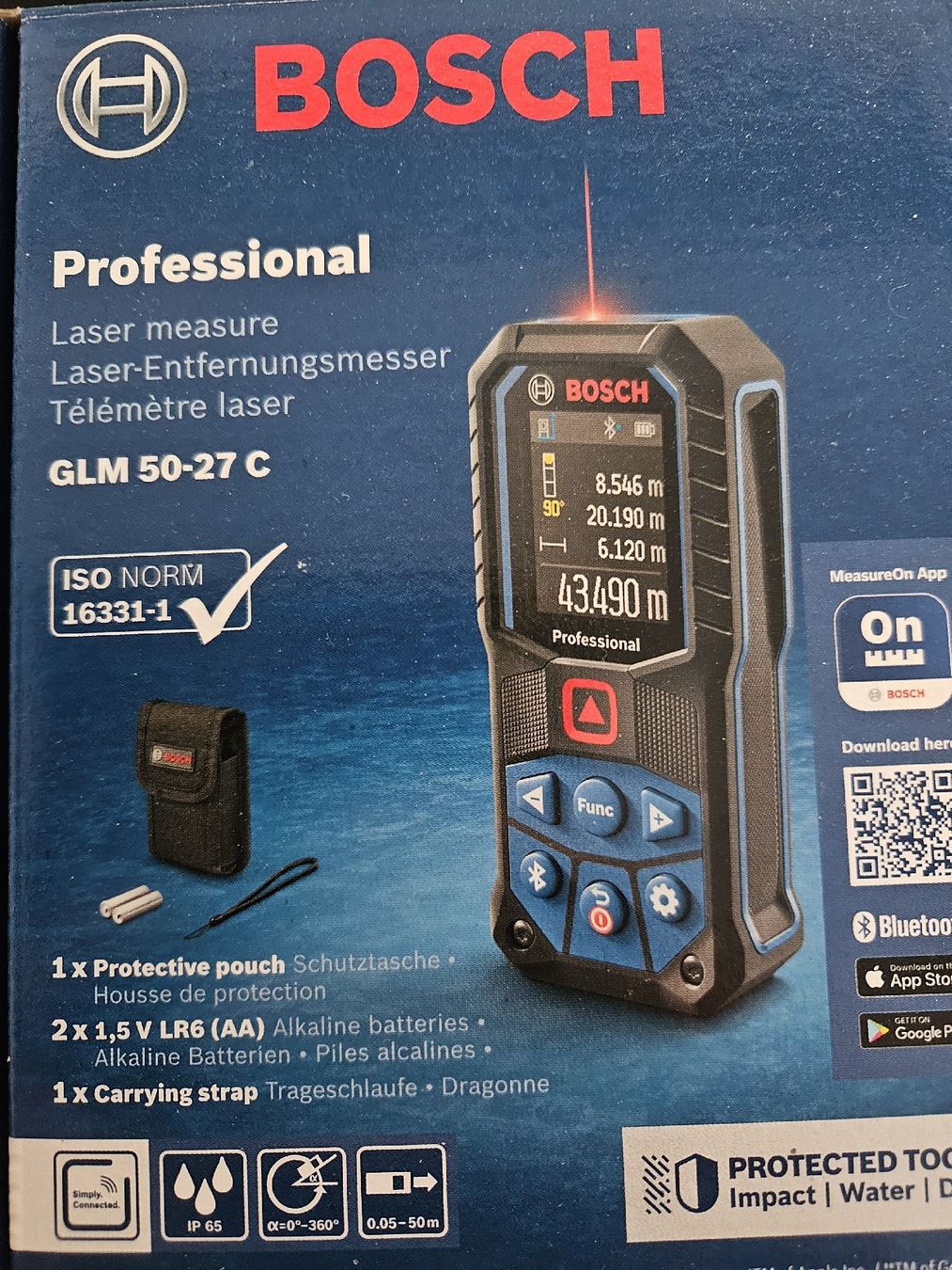 Bosch Misurare: Bosch Professional Laser-Entfernungsmesser – Nuovo (secondo la descrizione) da Augst BL venduto da full_p8ck