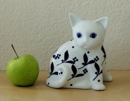 Chat en porcelaine, Gallo Design, Villeroy & Boch, 1990-2000