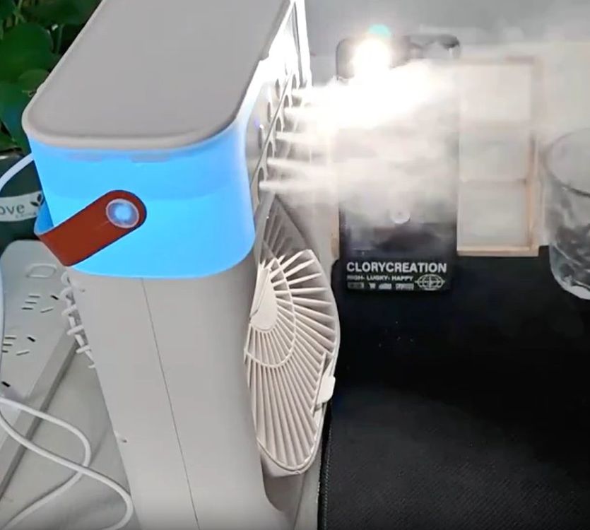 Tragbare Klimaanlage Mit Eistank - USB Luftkühler Leise 3 Stufen