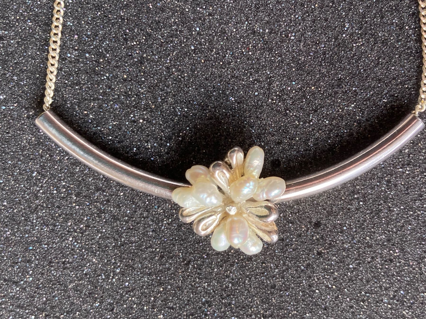 Ohrringe & -stecker: Silber Perlmutt Schmuckset Blume – Gebraucht aus Stallikon von dotka07 1