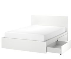 Malm Ikea Bett mit Bett Kasten  140cm x 200cm