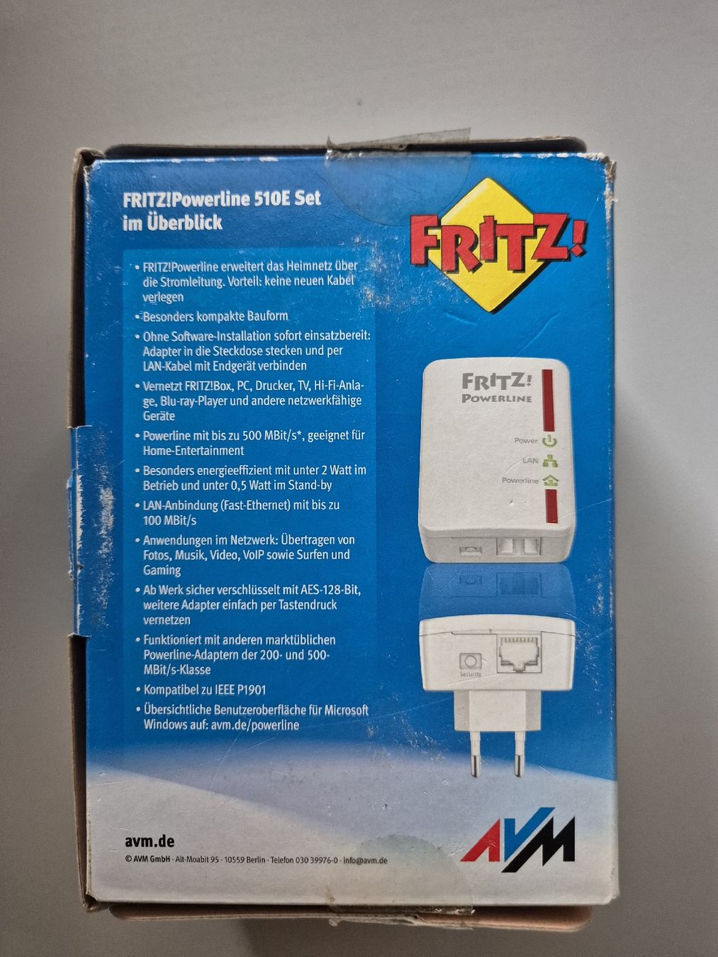 WiFi: FRITZ!Powerpoint 510E Set – Neuf avec emballage d'origine à Mauren FL par ermamau 2