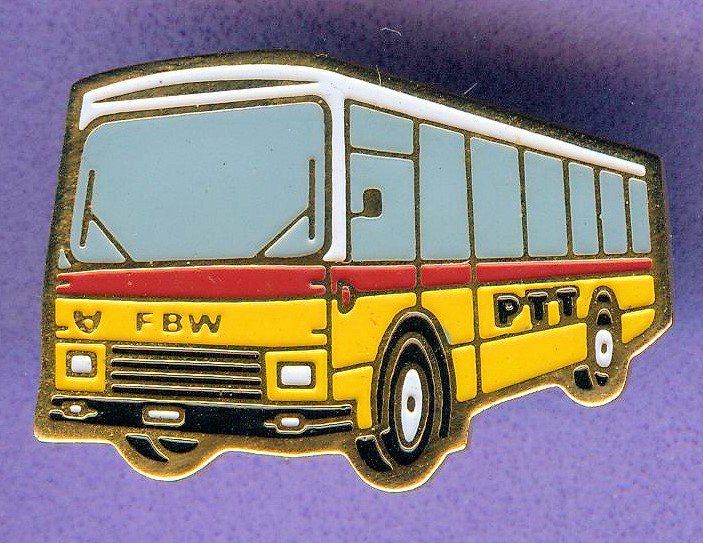 Plaketten & Abzeichen: PTT  Postauto  FBW – Gebraucht aus Winterthur von Sammleroase