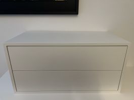 Schubladenkommode weiss 2 Schubladen guter Zustand