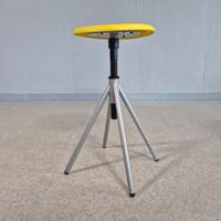 Industriedesign Swivel Stool Drehhocker Hocker Höcker gelb