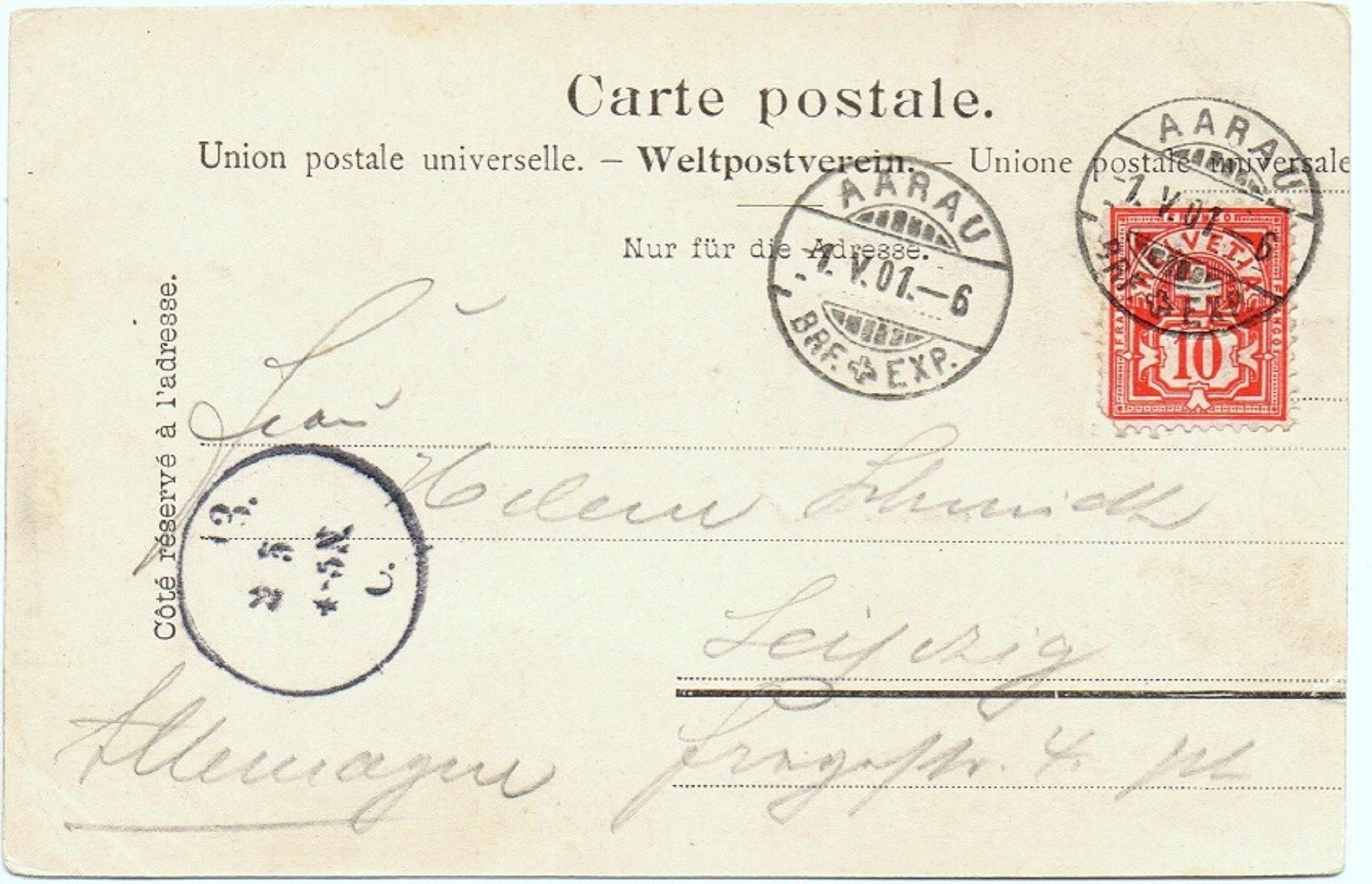 Cartes postales: 4-Bild-LITHO Aarau – D'occasion à Jona par philajona 1