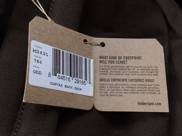 Zaini: Rucksack Timberland 100% Baumwolle – Nuovo (secondo la descrizione) da Porza venduto da tbch 5