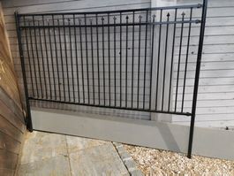 vidaXL Spitzenzaun BAARLO Schwarz Gartenzaun schwarz Zaun