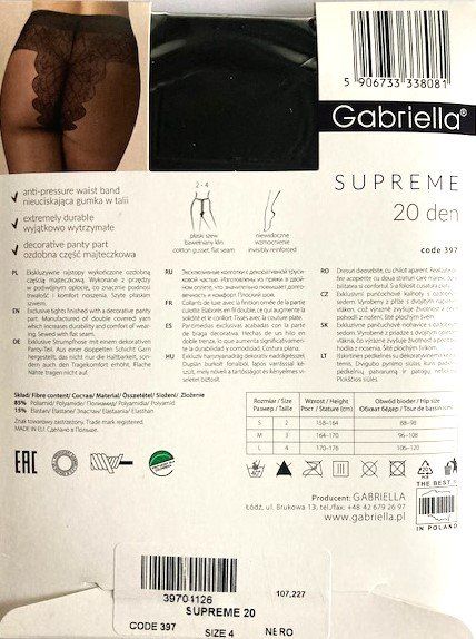 Calze & Collant: Strumpfhose Gabriella Supreme – Nuovo e nell'imballaggio originale da Menziken venduto da ABA60 1
