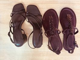 2 Paar NEUE Sandalen Gr. 38 -