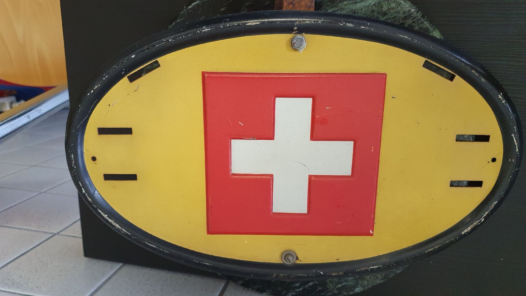 Schilder: Altes Schweizer Autoschild 1939-1945 – Gebraucht aus Dietikon von Allegra34 6