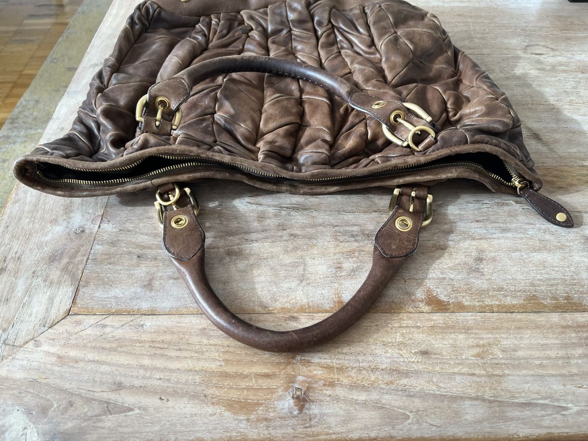 Miu Miu Borse da donna: Miu Miu Handtasche, Leder, braun – Usato da Zürich venduto da Starstone 4