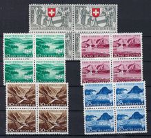 1952 Pro Patria Viererblocks postfrisch