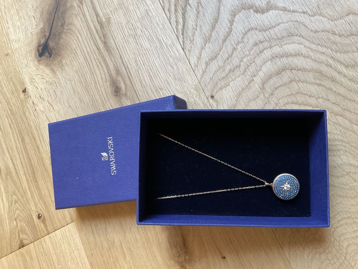 Swarovski Catenine: Swarovski Kette Locket blau Roségold – Usato da Wünnewil venduto da jani.ch 2