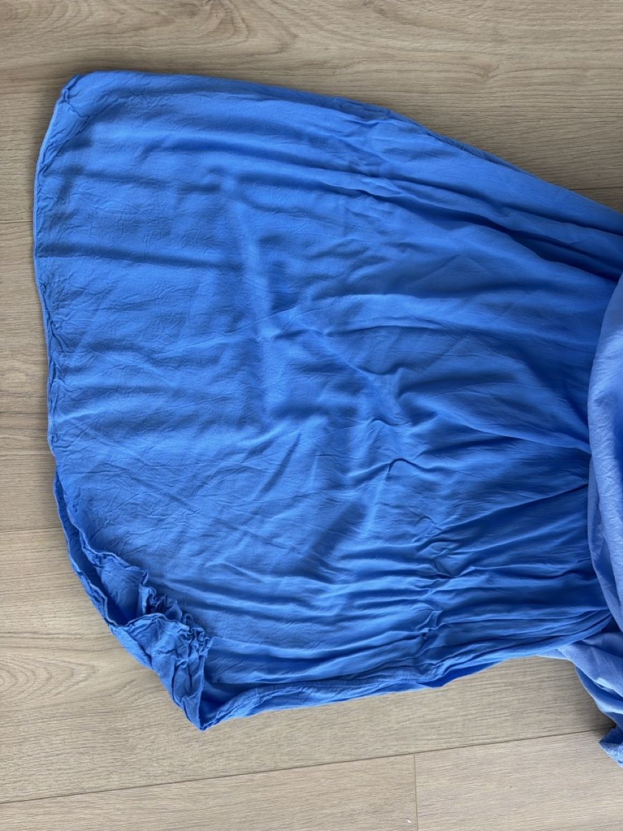Vestiti: Maxikleid Damen Grösse 36 blau Baumwolle  – Usato da Däniken SO venduto da NBdesign 3
