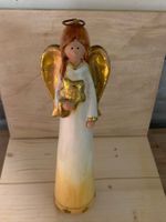 Weihnachtsdeko Engel Figur Gold 35cm hoch