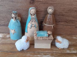 Krippenfiguren aus Keramik (Töpferei)