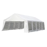 Gartenpavillon Partyzelt weiss 5 x 10 m - Gratis Versand