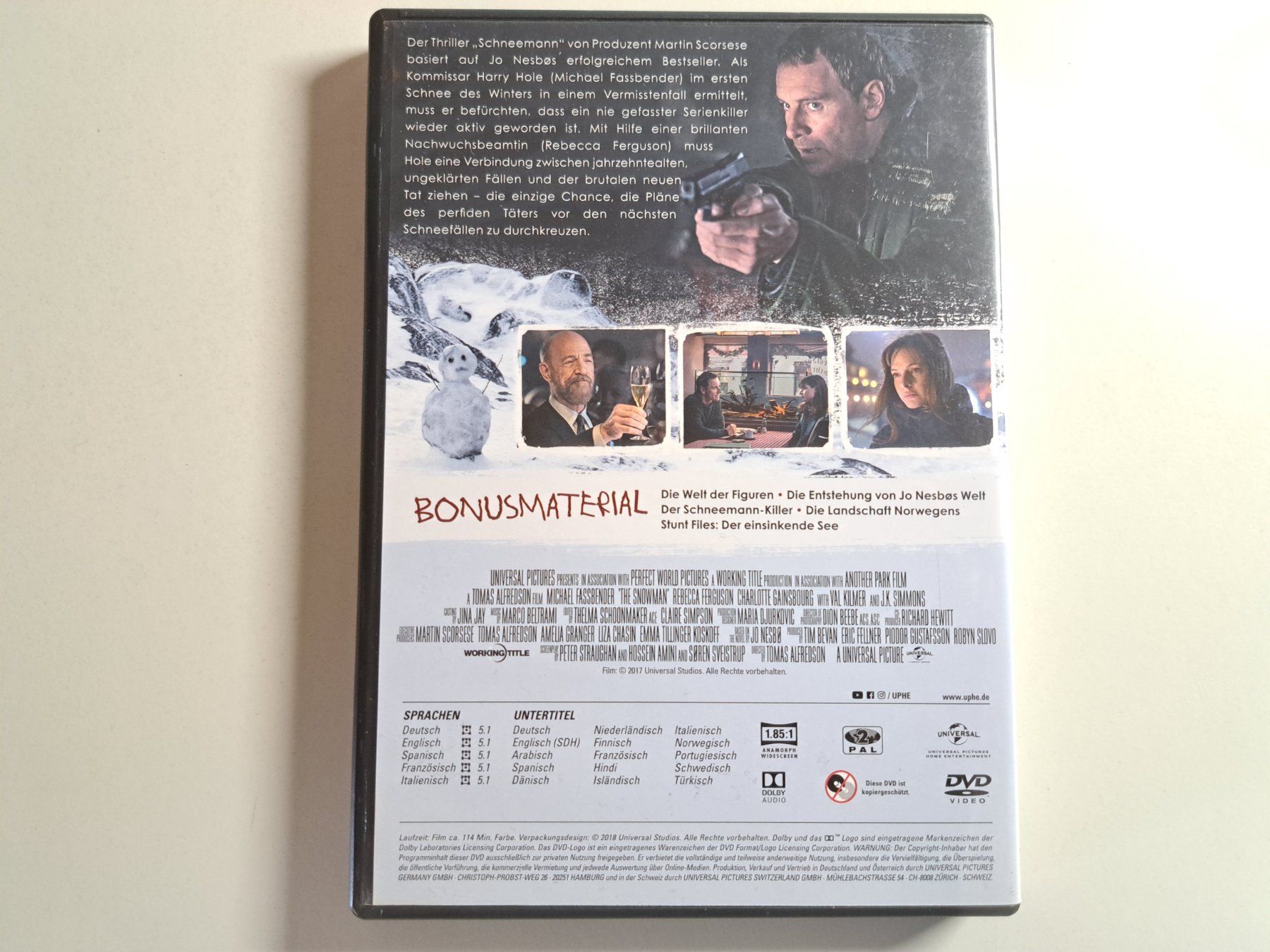 Tutti i DVDs: SCHNEEMANN - Michael Fassbender – Usato da Wichtrach venduto da LuckyLuke69 1