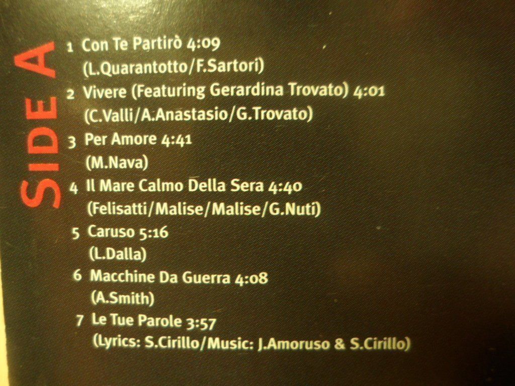 Musicassette: ANREA BOCELLI  romanza – Usato da Langnau i. E. venduto da gf2_29jt 1