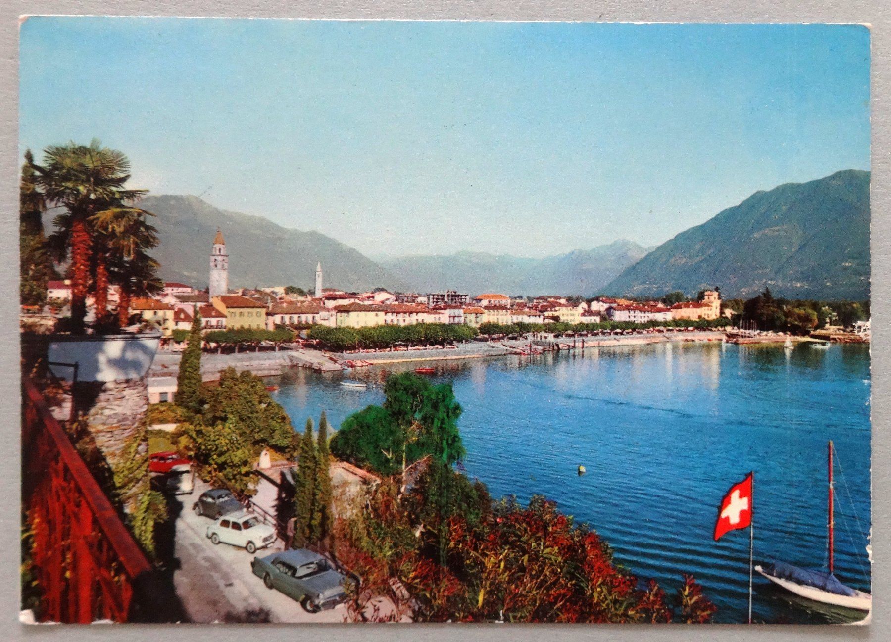 Ansichtskarten: Ascona (Lago Maggiore) - Panorama – Defekt aus Fétigny von Billy2miny