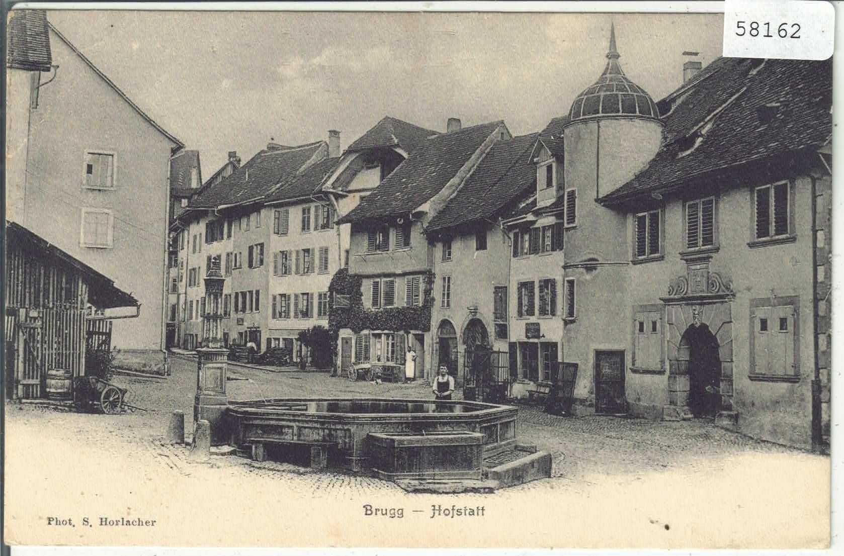 Ansichtskarten: Brugg - Hofstatt - animee – Gebraucht aus Ettingen von Kartenplanet